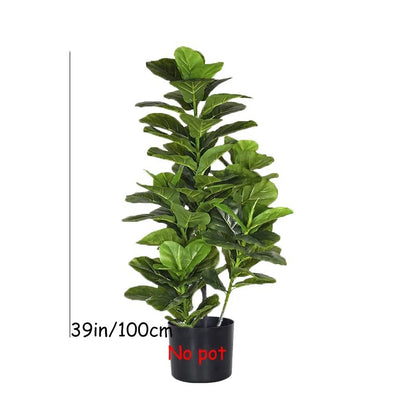 150cm Artificial Fiddle Leaf Fig Tree – Realistic Faux Ficus Lyrata Indoor Plant for Modern Home Decor