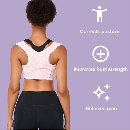 Breathable Posture Corrector Back Brace Adjustable Upper Back Support
