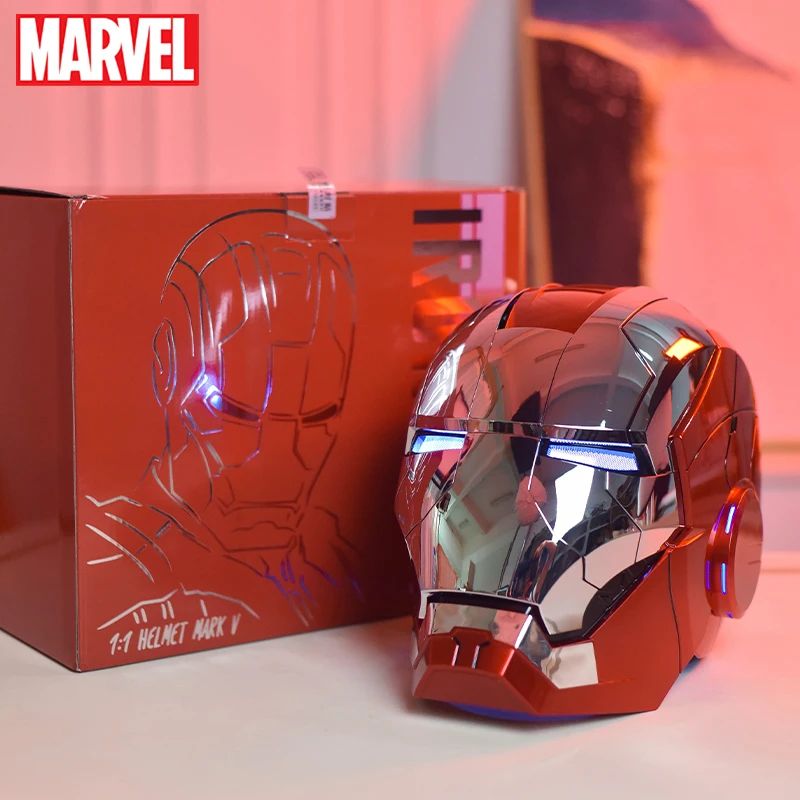Wearable Voice Control Iron Man Helmet With LED Eyes