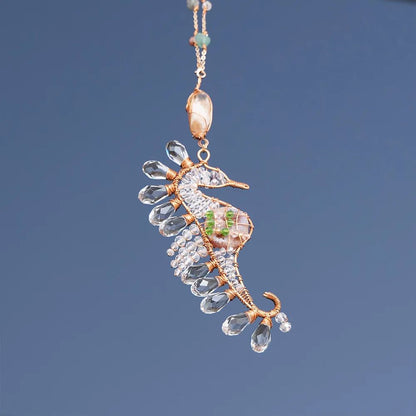 Crystal Suncatcher Wind Chime with Rainbow Prism Light Catcher