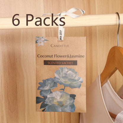 6-Pack Scented Sachet Aroma Bag Set – Long-Lasting Fragrance for Closets, Drawers, Cars, and Wardrobes
