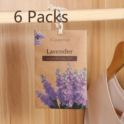 6-Pack Scented Sachet Aroma Bag Set – Long-Lasting Fragrance for Closets, Drawers, Cars, and Wardrobes