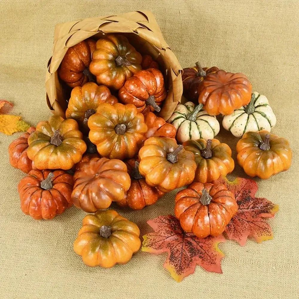 Artificial Pumpkin Harvest Decor for Table