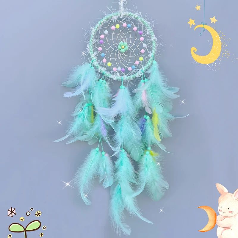 Handmade Dream Catcher Wind Chime – Boho Wall Hanging & Car Decor Ornament