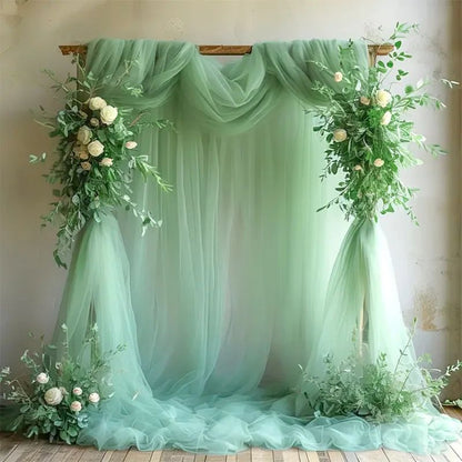 Sheer Gauze Table Runner Wedding Party Table Decor