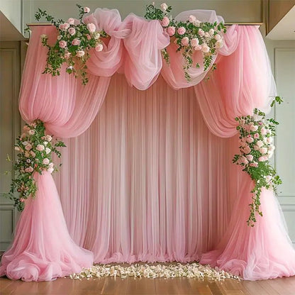 Sheer Gauze Table Runner Wedding Party Table Decor