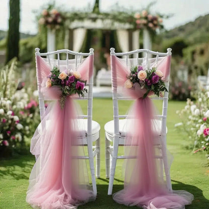 Sheer Gauze Table Runner Wedding Party Table Decor