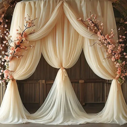 Sheer Gauze Table Runner Wedding Party Table Decor
