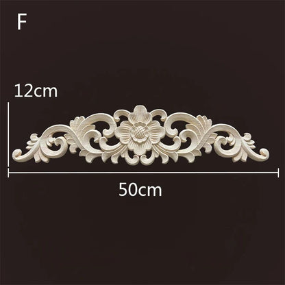 Wood Carved Onlays & Appliques – Vintage Floral Furniture Decals for Home Decor & Restoration