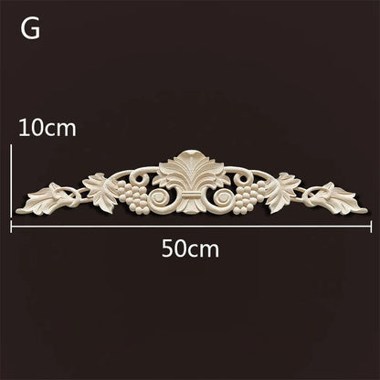 Wood Carved Onlays & Appliques – Vintage Floral Furniture Decals for Home Decor & Restoration