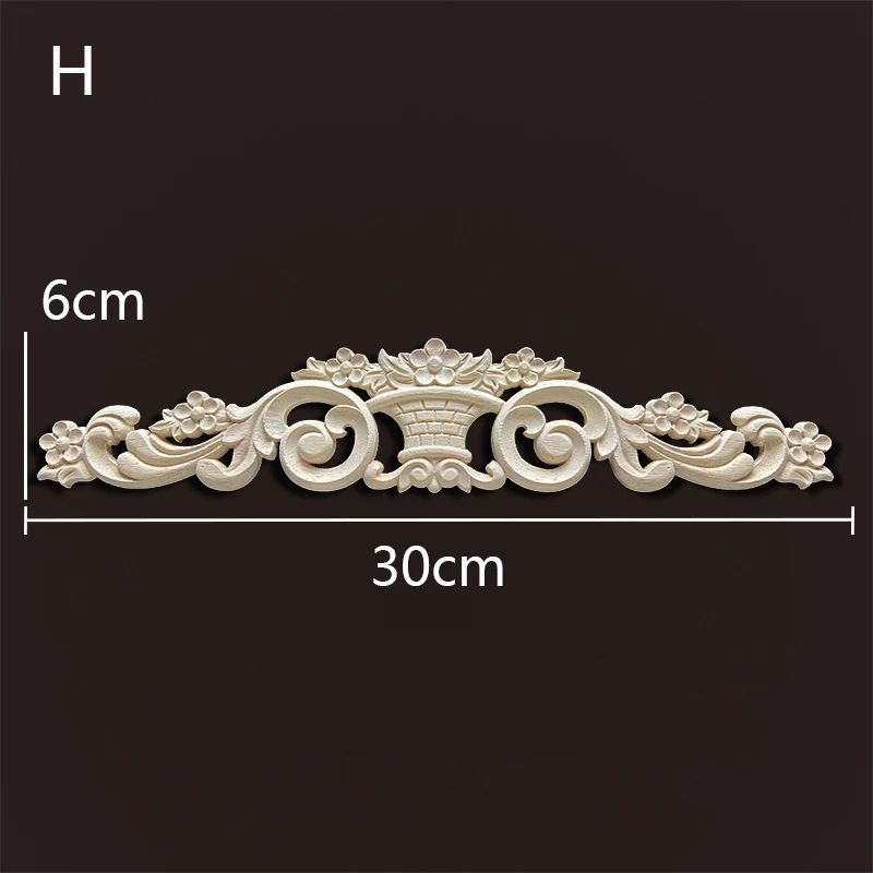 Wood Carved Onlays & Appliques – Vintage Floral Furniture Decals for Home Decor & Restoration