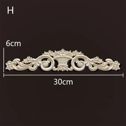 Wood Carved Onlays & Appliques – Vintage Floral Furniture Decals for Home Decor & Restoration