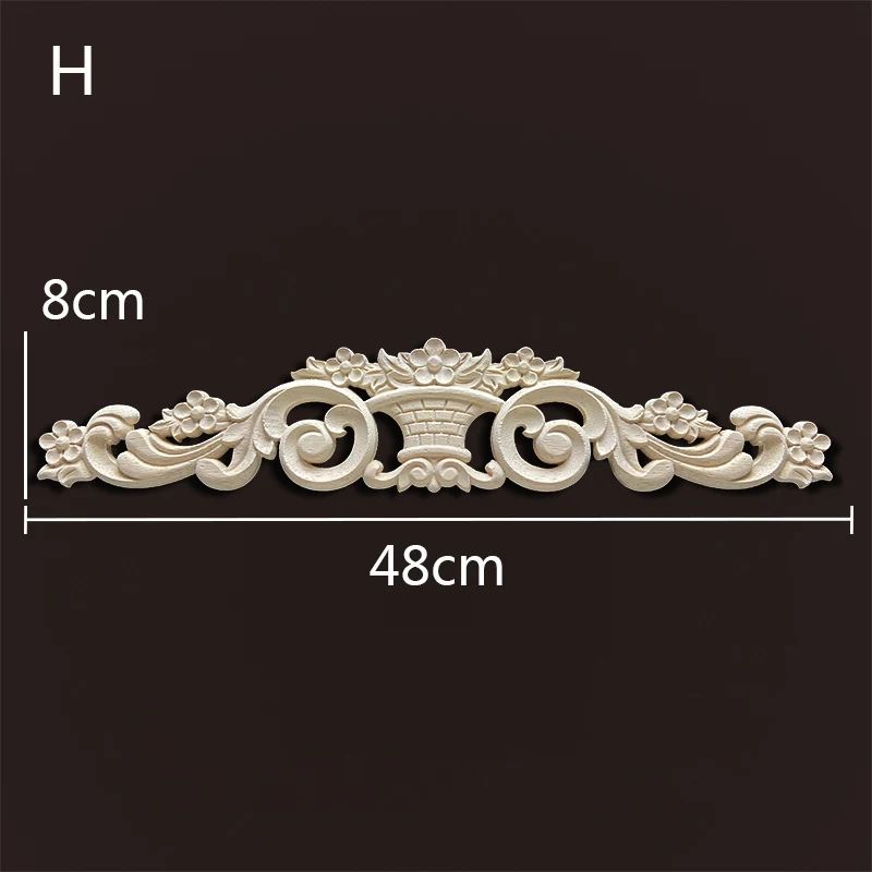 Wood Carved Onlays & Appliques – Vintage Floral Furniture Decals for Home Decor & Restoration