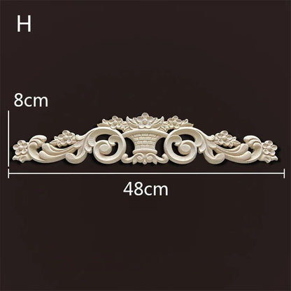 Wood Carved Onlays & Appliques – Vintage Floral Furniture Decals for Home Decor & Restoration