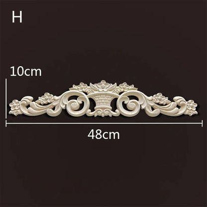 Wood Carved Onlays & Appliques – Vintage Floral Furniture Decals for Home Decor & Restoration