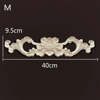 Wood Carved Onlays & Appliques – Vintage Floral Furniture Decals for Home Decor & Restoration