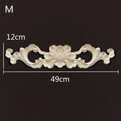 Wood Carved Onlays & Appliques – Vintage Floral Furniture Decals for Home Decor & Restoration