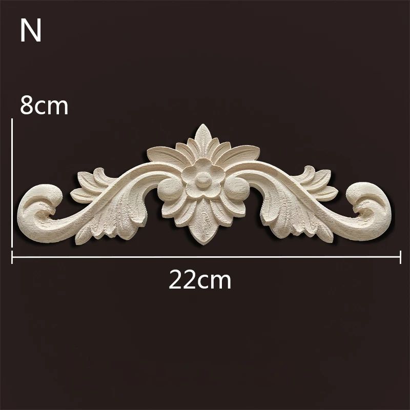 Wood Carved Onlays & Appliques – Vintage Floral Furniture Decals for Home Decor & Restoration