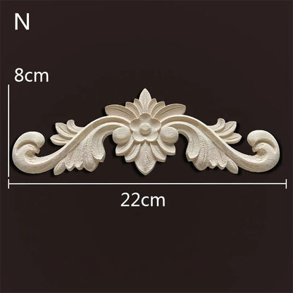 Wood Carved Onlays & Appliques – Vintage Floral Furniture Decals for Home Decor & Restoration