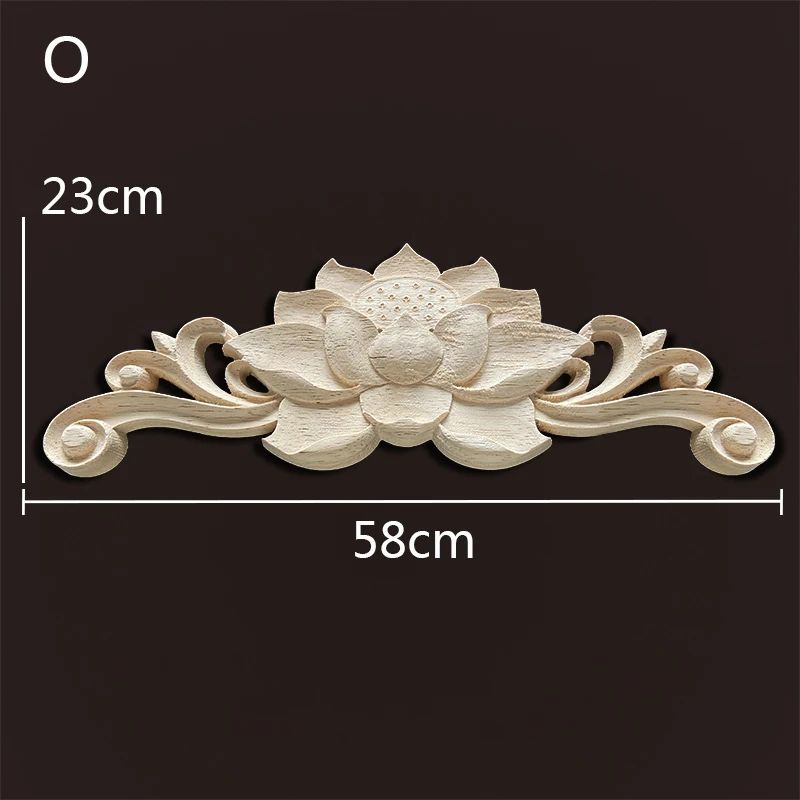 Wood Carved Onlays & Appliques – Vintage Floral Furniture Decals for Home Decor & Restoration