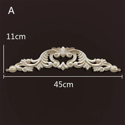 Wood Carved Onlays & Appliques – Vintage Floral Furniture Decals for Home Decor & Restoration