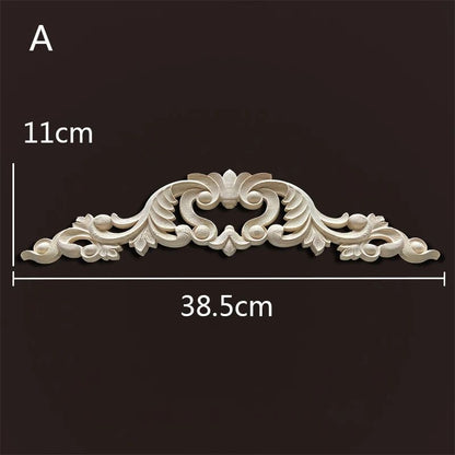 Wood Carved Onlays & Appliques – Vintage Floral Furniture Decals for Home Decor & Restoration