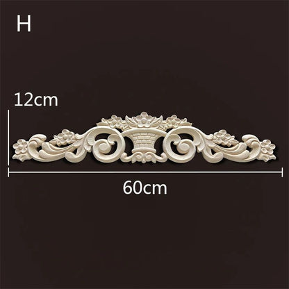 Wood Carved Onlays & Appliques – Vintage Floral Furniture Decals for Home Decor & Restoration