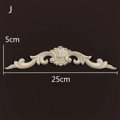 Wood Carved Onlays & Appliques – Vintage Floral Furniture Decals for Home Decor & Restoration