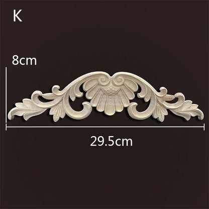 Wood Carved Onlays & Appliques – Vintage Floral Furniture Decals for Home Decor & Restoration