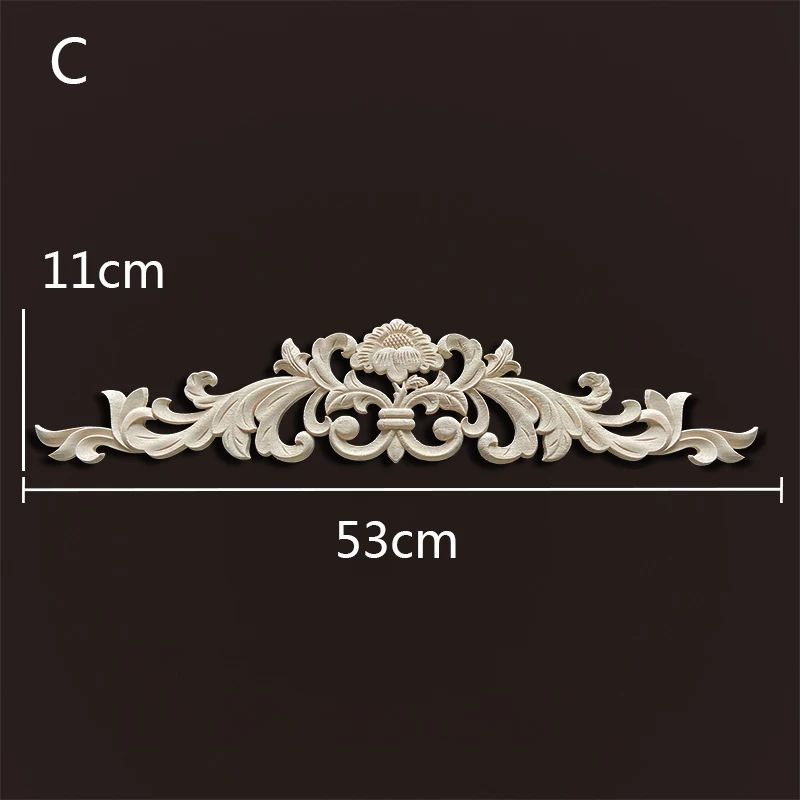 Wood Carved Onlays & Appliques – Vintage Floral Furniture Decals for Home Decor & Restoration