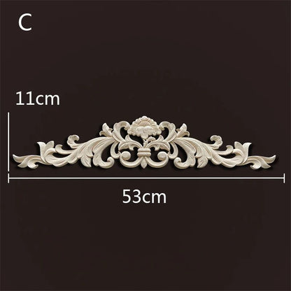 Wood Carved Onlays & Appliques – Vintage Floral Furniture Decals for Home Decor & Restoration