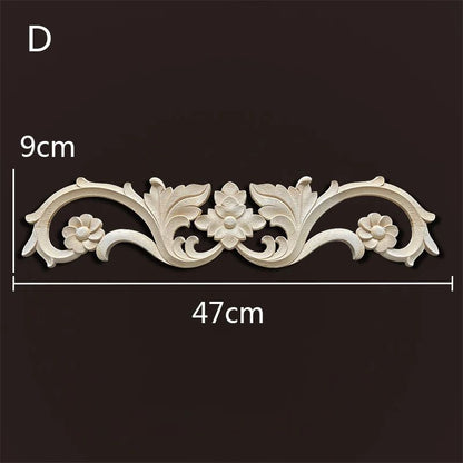 Wood Carved Onlays & Appliques – Vintage Floral Furniture Decals for Home Decor & Restoration
