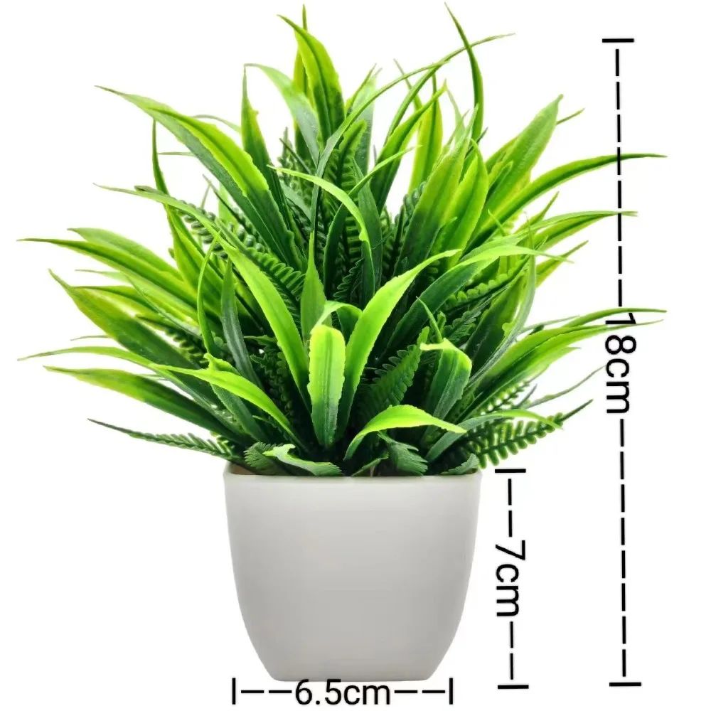 Mini Artificial Potted Flowers Decorative Bonsai Plant for Desk and Home Decor