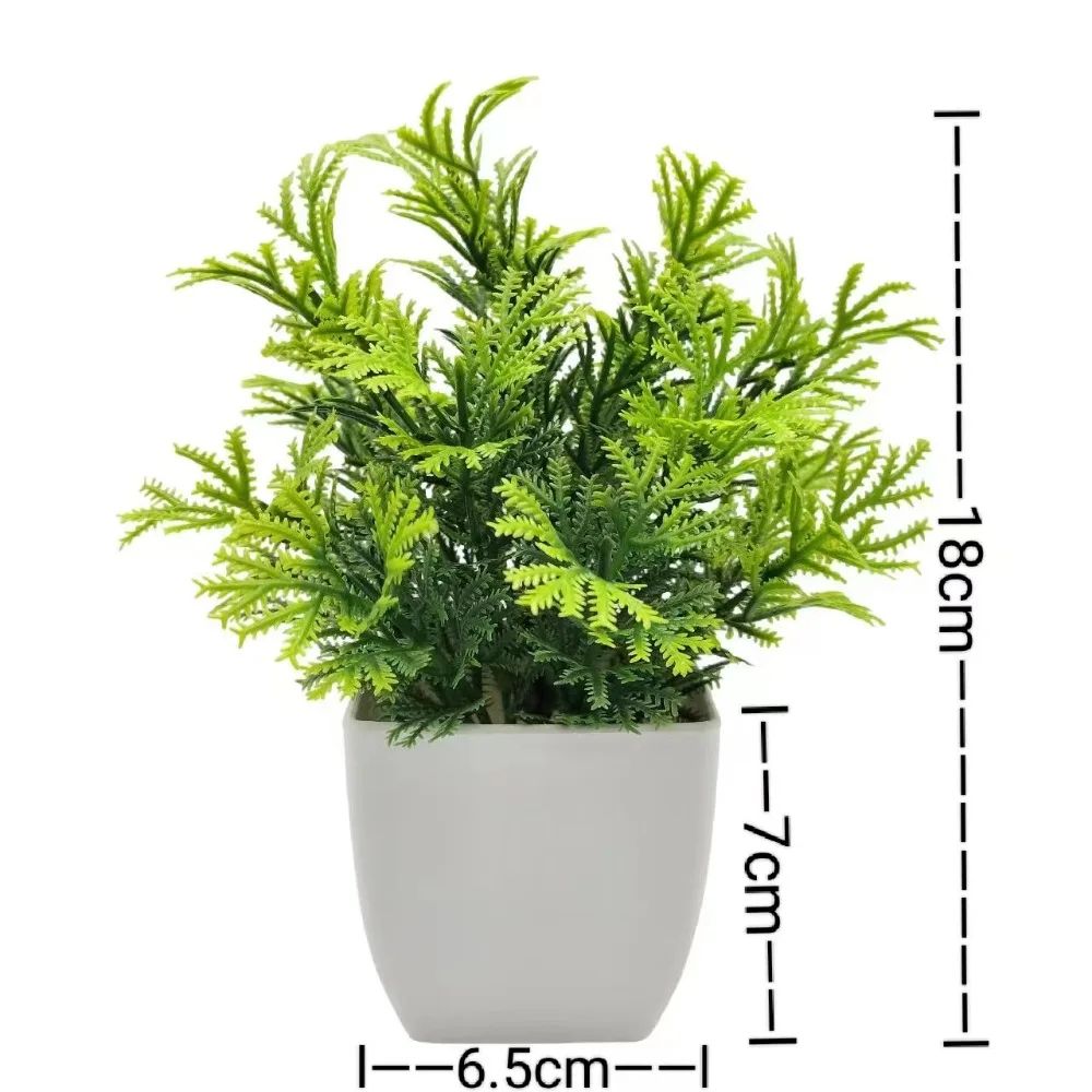 Mini Artificial Potted Flowers Decorative Bonsai Plant for Desk and Home Decor