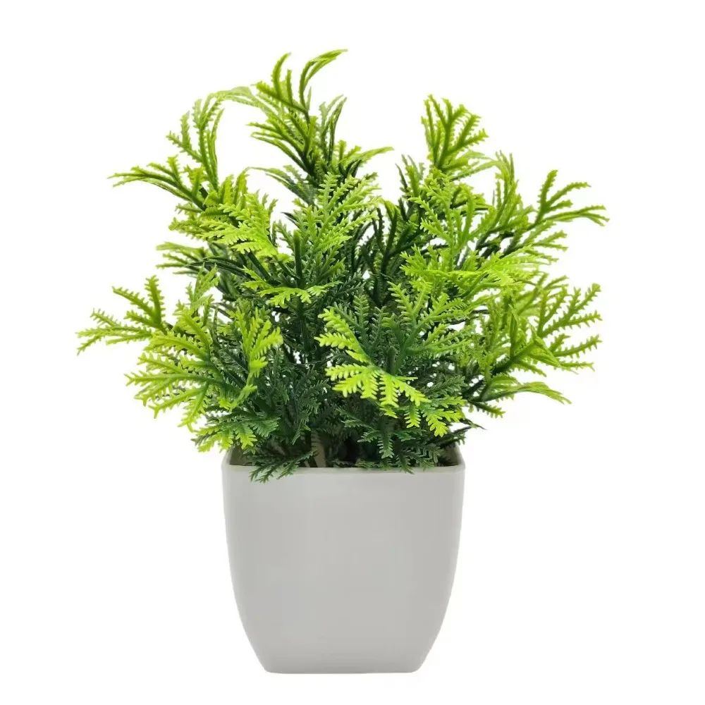 Mini Artificial Potted Flowers Decorative Bonsai Plant for Desk and Home Decor
