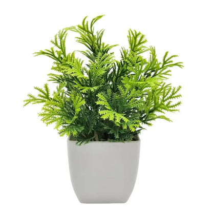 Mini Artificial Potted Flowers Decorative Bonsai Plant for Desk and Home Decor