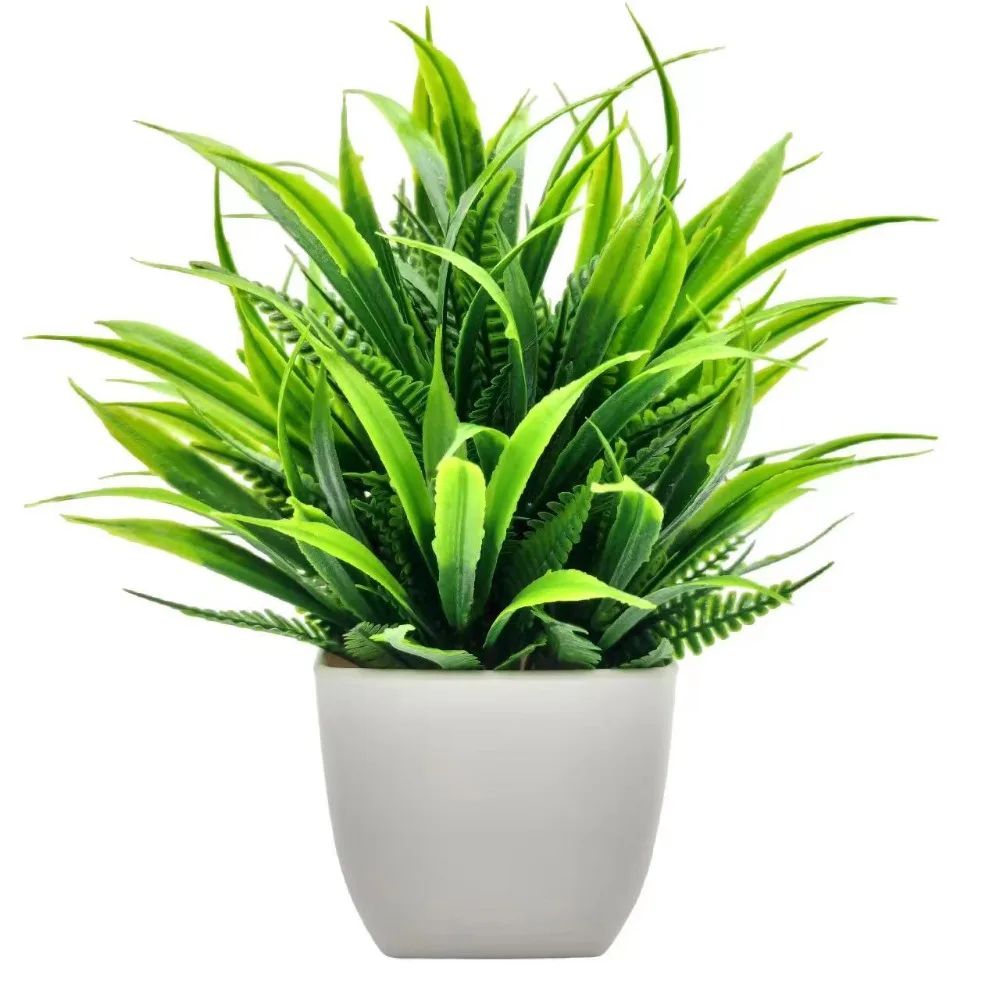 Mini Artificial Potted Flowers Decorative Bonsai Plant for Desk and Home Decor