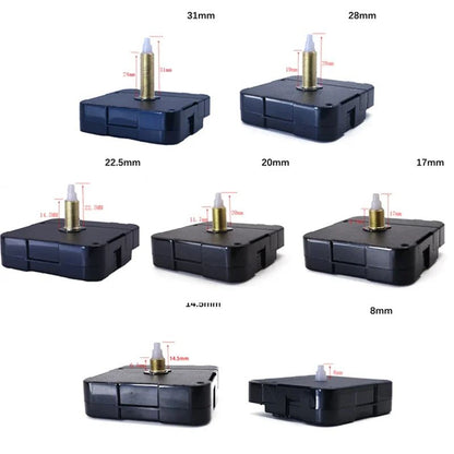 Silent Quartz Clock Mechanism Long Shaft DIY Wall Clock Repair Kit
