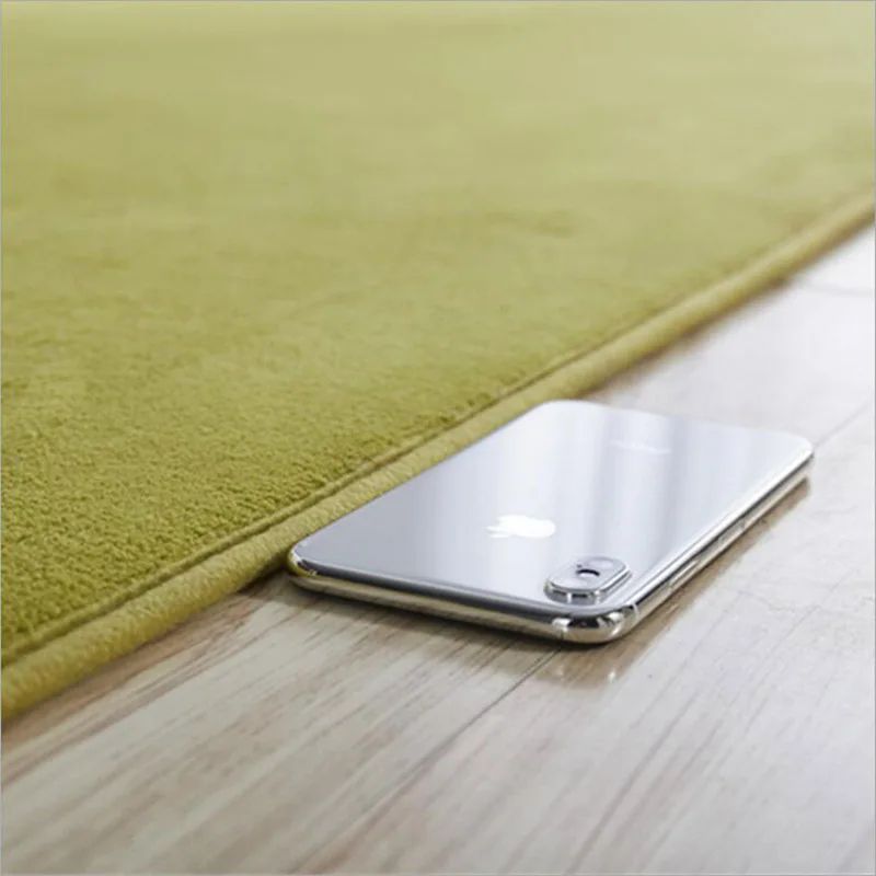 Ultra-Soft Round Velvet Rug – Modern Coral Plush Carpet for Living Room & Kids Play