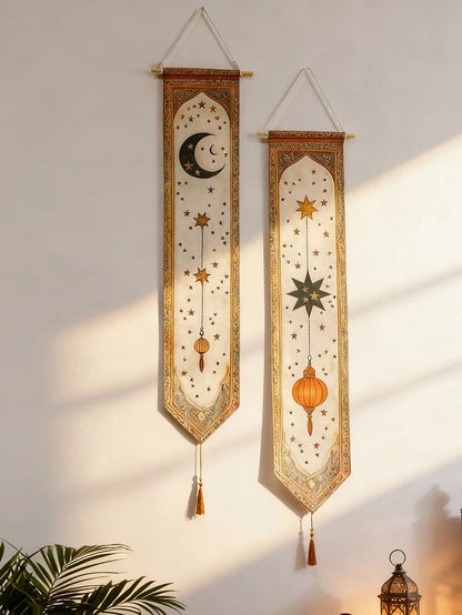 Ramadan Wall Banner Eid Mubarak Tapestry Islamic Wall Decor