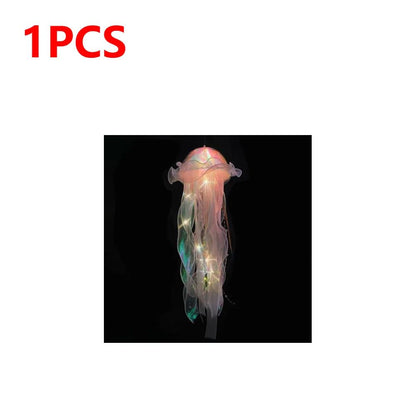 DreamGlow Jellyfish Lamp LED Night Light Hanging Pendant for Ocean Room Decor
