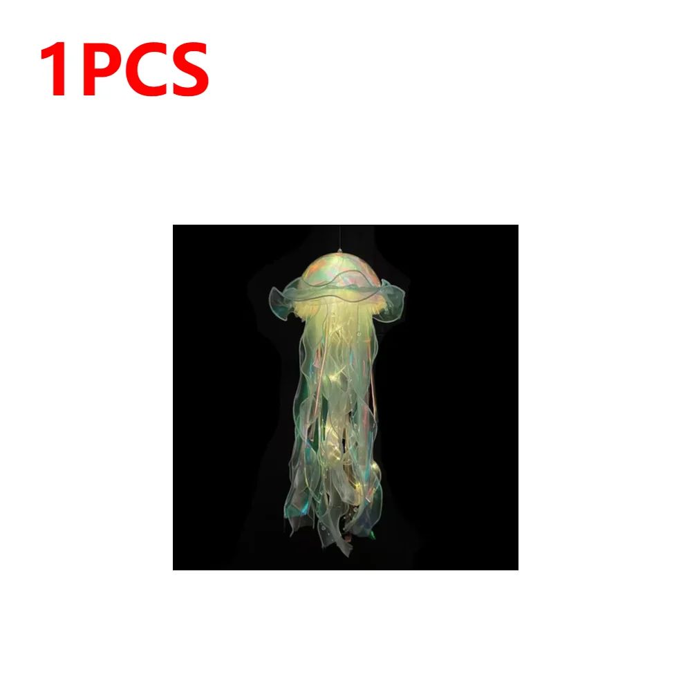 DreamGlow Jellyfish Lamp LED Night Light Hanging Pendant for Ocean Room Decor