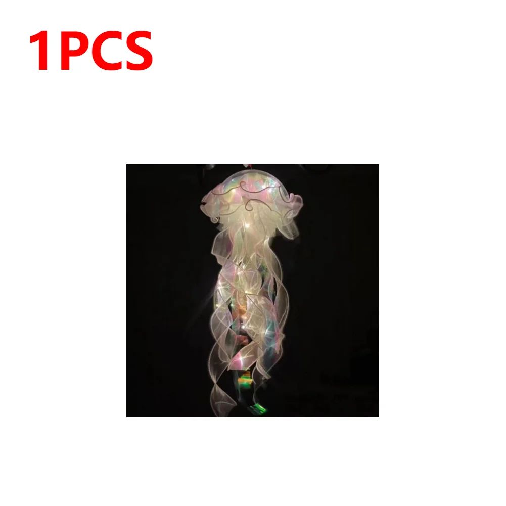 DreamGlow Jellyfish Lamp LED Night Light Hanging Pendant for Ocean Room Decor