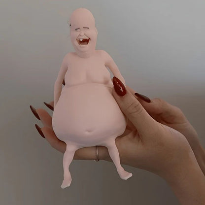 Goofy Gaze Funny Belly Doll – Quirky Home Decor & Novelty Gag Gift