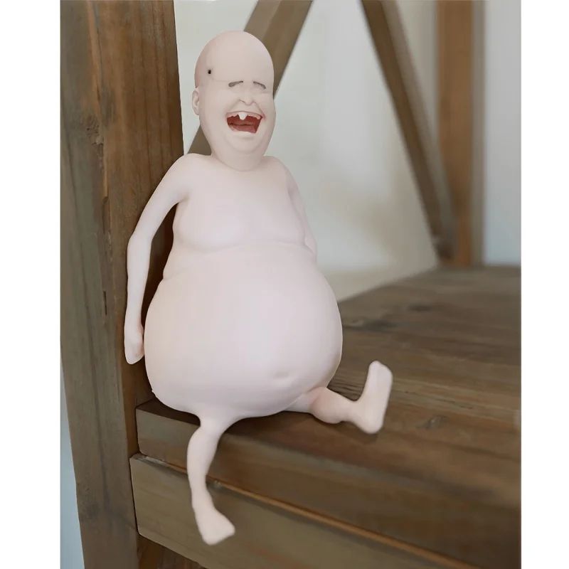 Goofy Gaze Funny Belly Doll – Quirky Home Decor & Novelty Gag Gift