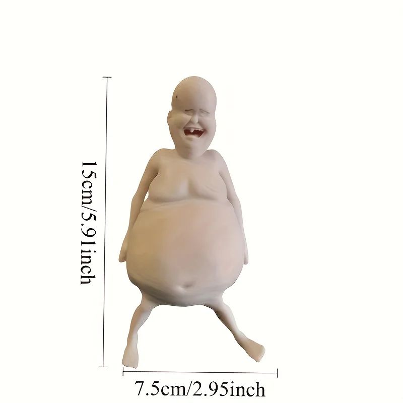 Goofy Gaze Funny Belly Doll – Quirky Home Decor & Novelty Gag Gift