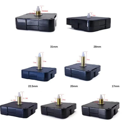 SilentSweep Quartz Clock Movement Replacement Kit with Long Shaft & Hands