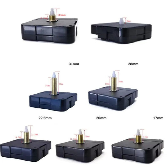 SilentSweep Quartz Clock Movement Replacement Kit with Long Shaft & Hands