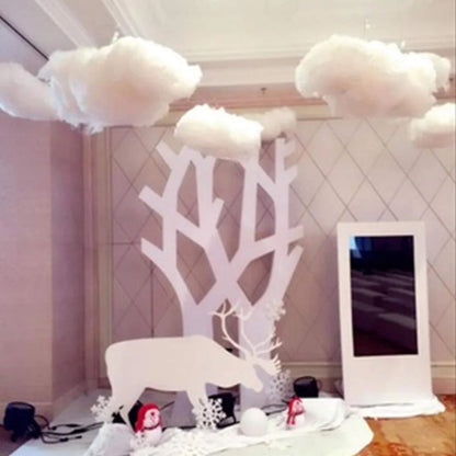 Dreamy 3D Cloud Ceiling Decor Set for Parties & Kids Rooms (9pcs)