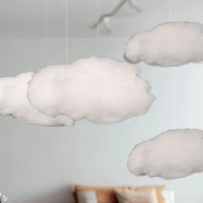 Dreamy 3D Cloud Ceiling Decor Set for Parties & Kids Rooms (9pcs)